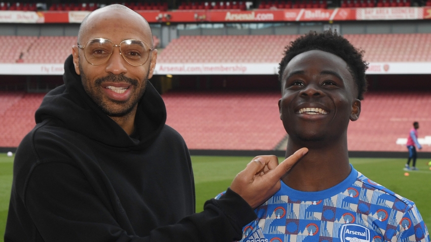 Saka reveals support from 'legends' Henry and Pires along with Wenger 'regret'