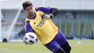 Courtois to make first start this season as Madrid close in on title