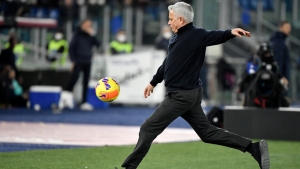 &#039;I don&#039;t talk&#039;: Mourinho sent off after kicking ball into crowd in Roma draw