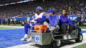 Von Miller to undergo scans after exiting Bills game with knee injury