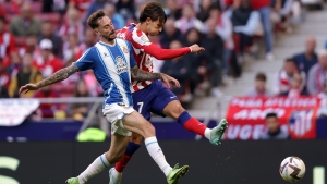 Atletico Madrid 1-1 Espanyol: Joao Felix rescues point against 10-man visitors
