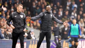 Darren Moore thanks the fans after Huddersfield battle to draw with Watford