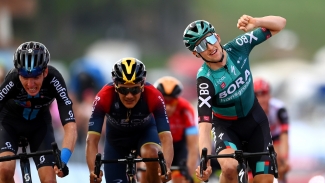 Giro d&#039;Italia: Hindley secures stage win as Lopez retains maglia rosa after scare