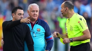 Xavi refuses to blame referee Lahoz after feisty Espanyol draw