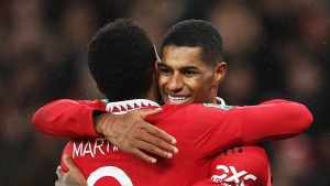 Manchester United 2-0 Nottingham Forest (5-0 agg): Martial on target as Red Devils comfortably book Wembley spot