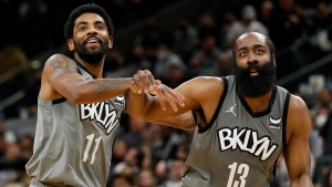 Harden records 66th career triple-double as Nets beat Spurs to top east, LeBron leads Lakers rally