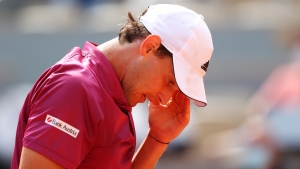 French Open: Thiem stunned in first round as Andujar stages incredible comeback
