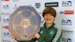 Celtic’s Ange Postecoglou and Kyogo Furuhashi take top PFA Scotland awards