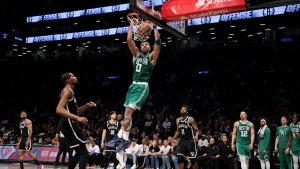 Celtics edge towards Nets sweep, Jazz even up series with Mavs