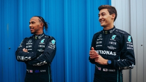 George Russell and Lewis Hamilton claim shock Mercedes one-two in Miami practice