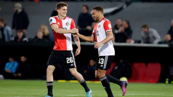 Feyenoord 3-2 Marseille: Dessers at the double as hosts edge thrilling first leg