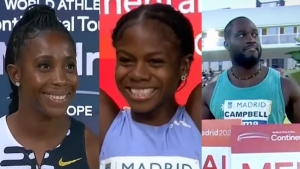 Fraser-Pryce, Tapper, Campbell secure wins at Meeting de Madrid; Campbell becomes first Jamaican to break 22m barrier in Shot Put