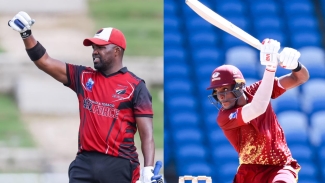 Justin Greaves (right) and Darren Bravo (left) are the top two run scorers this season with 391 and 376, respectively.
