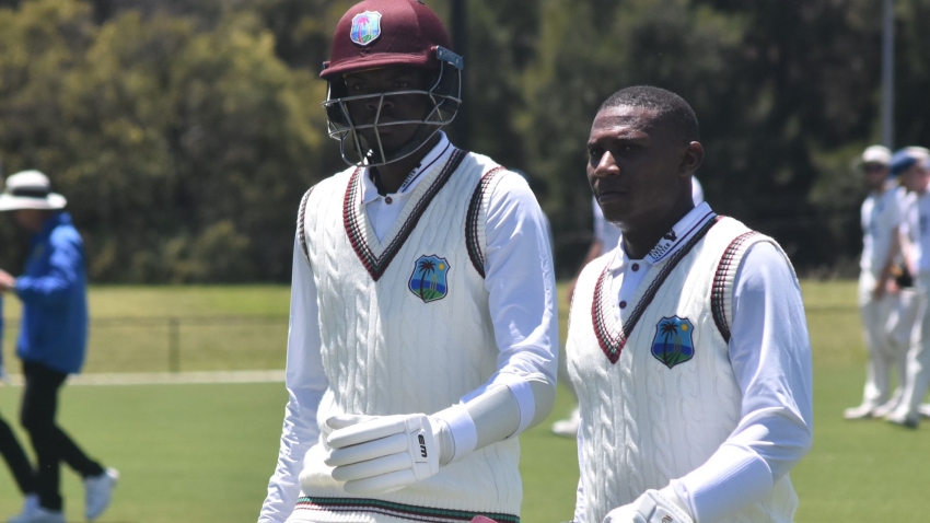 Devon Thomas and Alzarri Joseph put on a partnership of 104 runs for the 10th wicket.