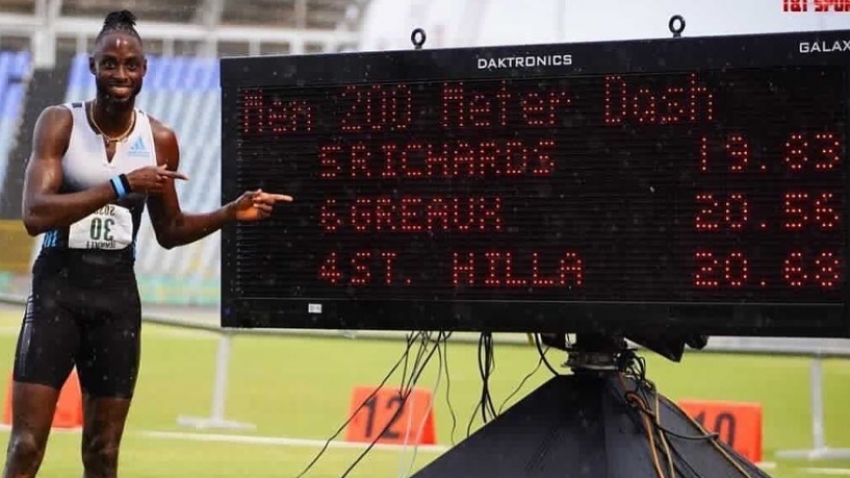 Richards races to 19.83 lifetime best to win 200m at NAAA Championships