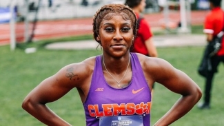 Clemson&#039;s Kiara Grant speeds to world leading 7.09 to win 60m at Red Raider Open