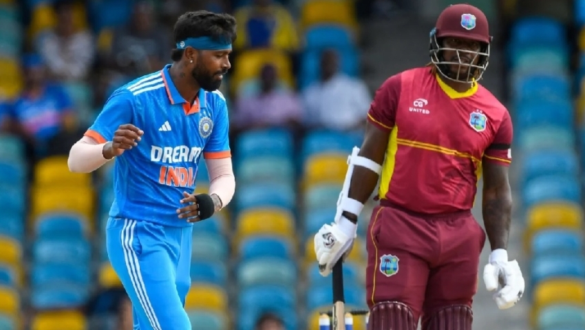 India make short work of West Indies for five-wicket win in first ODI at Kensington Oval