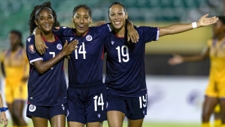 Dominican Republic players celebrate.