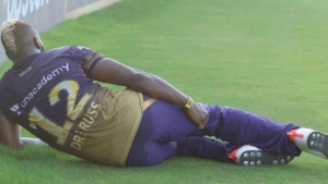 Knight Riders monitoring Russell injury day-to-day but no word on when player will return to full fitness