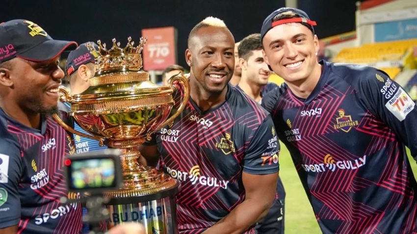 Russell&#039;s 32-ball 90 powers Deccan Gladiators to Abu Dhabi T10 title