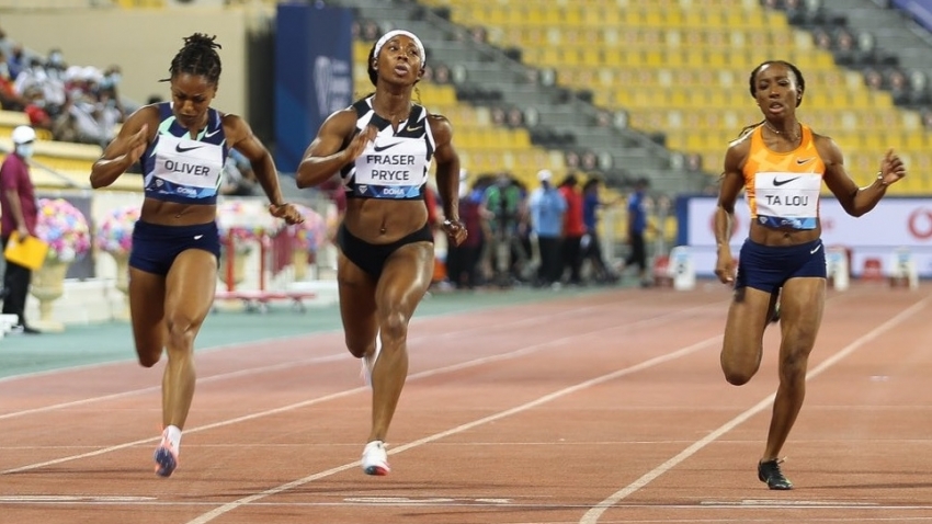 Fraser-Pryce wins 100m in 10.84 while Ricketts and Williams post triple jump lifetime bests
