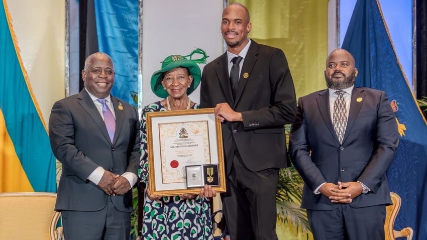 Bahamian Olympic 400m champion Steven Gardiner receives prestigious Golden Jubilee Independence Award