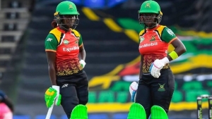 Rashada Williams and Stafanie Taylor shared an unbroken stand of 57.