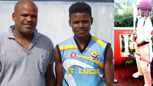 Backed by a proud father, 15-year-old St Lucia batsman targets Test cricket in five years