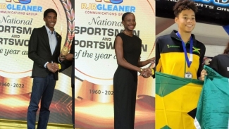 Israel Allen, Rihanna Gayle and Sabrina Lyn all won awards at the 2022 RJR Sportsman and Sportswoman of the Year Awards held on January 20, 2023.